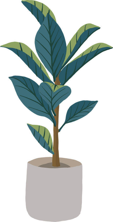 Potted Plant Illustration